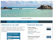 Tablet Screenshot of pellatravel.com